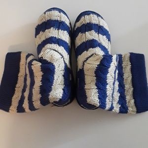 Ugg Girls Blue and White boots
